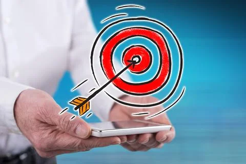 Concept of business target Stock Photos
