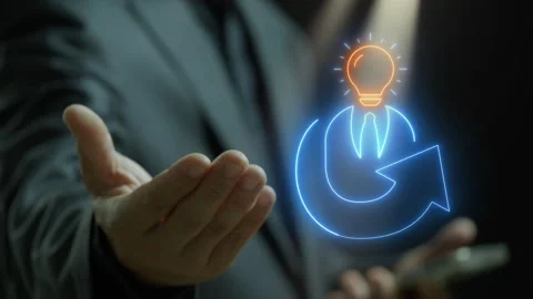 Concept for business thinking, new idea and solution. Video stock 280330406