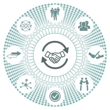 Concept of business transition Stock Illustration
