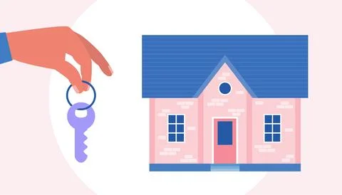 Concept of buying house Stock Illustration