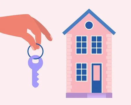 Concept of buying house Stock Illustration