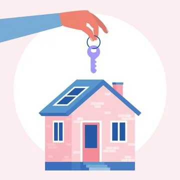 Concept of buying house Stock Illustration