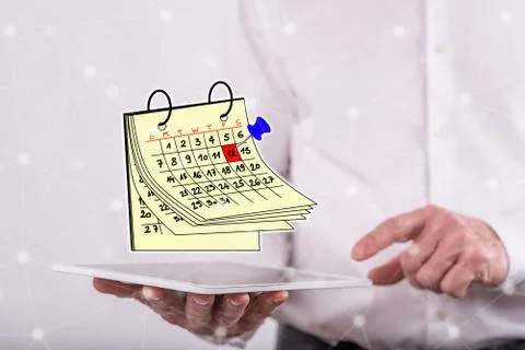 Concept of calendar 스톡 사진