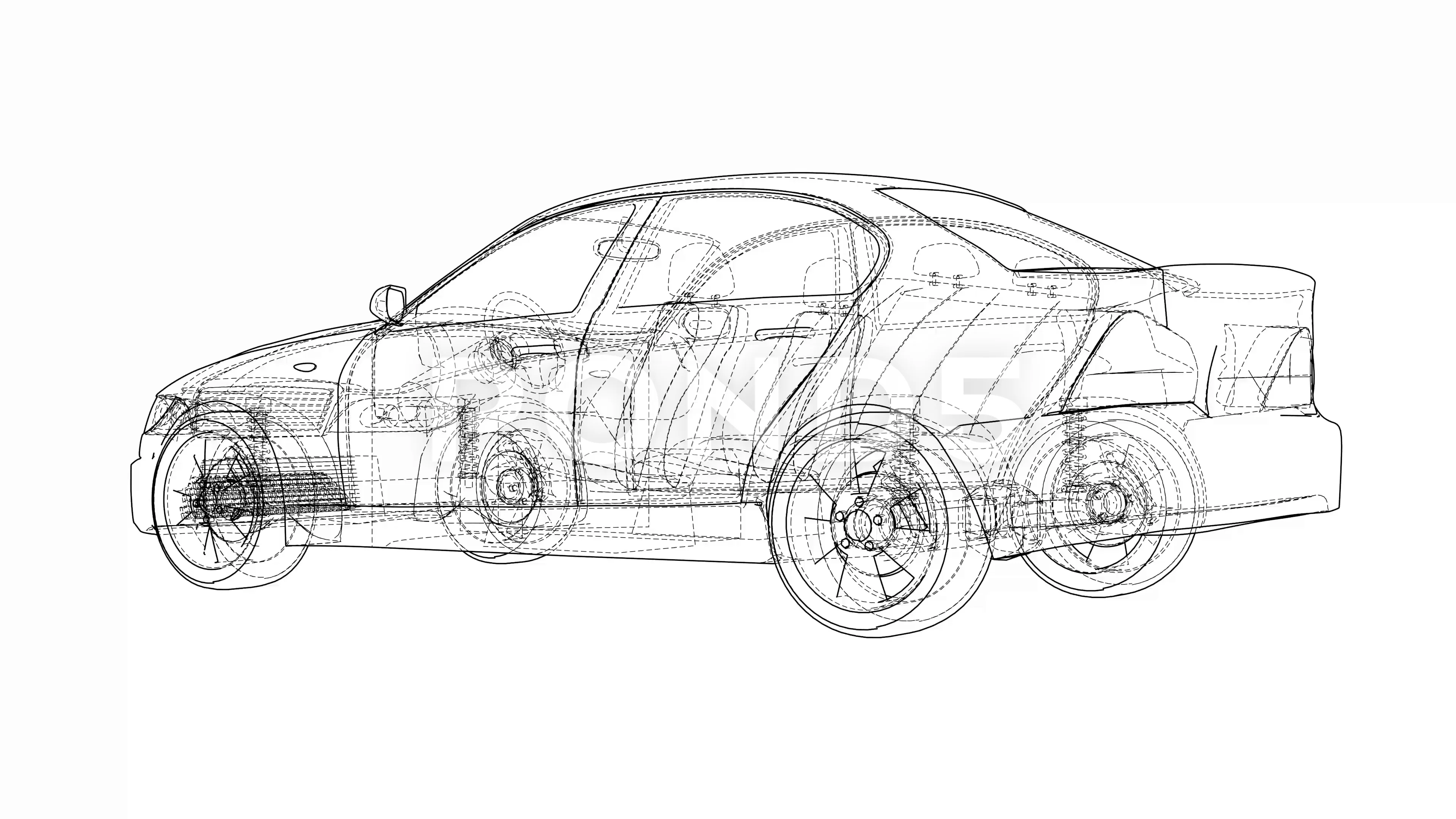 How to draw a Tesla Car
