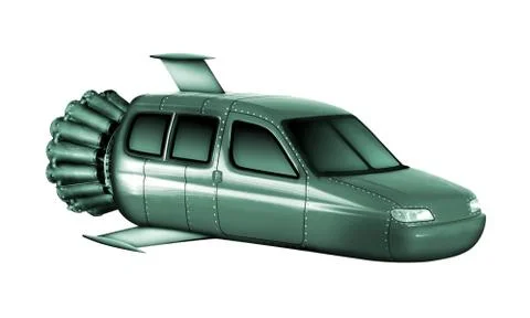 Concept car Stock Illustration