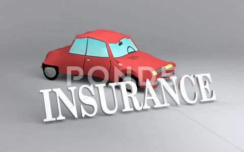 Concept of car insurance Stock Illustration