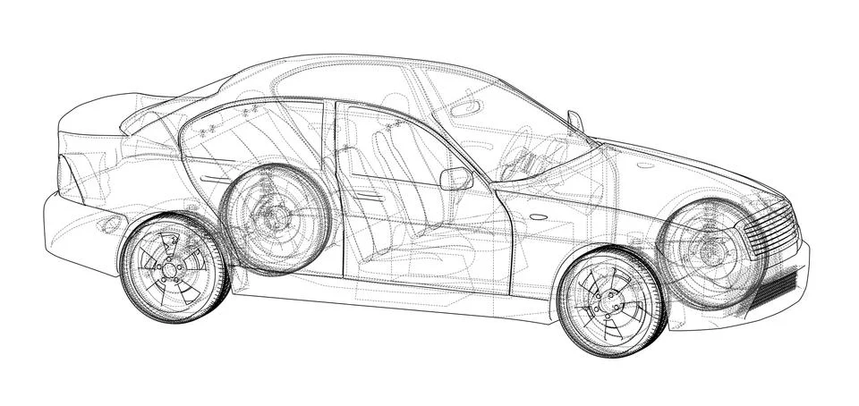 Concept car. Vector Stock Illustration