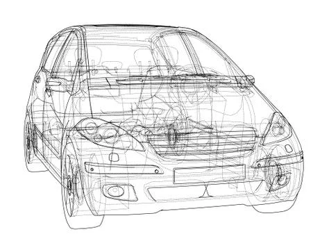 Concept car. Vector Stock Illustration