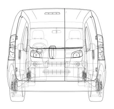 Concept car. Vector Stock-Illustration