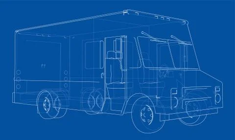 Concept car. Vector Stock Illustration