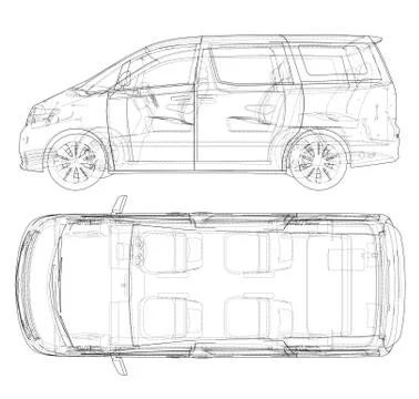 Concept car. Vector Stock Illustration