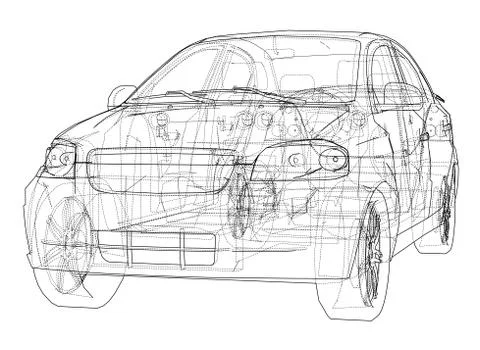 Concept car. Vector Stock Illustration