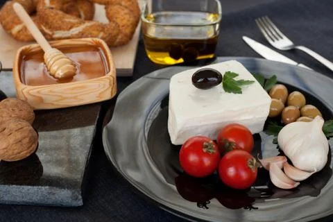The concept of cheese. Stockfoto's