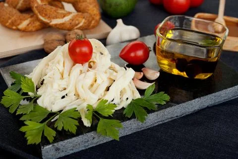 The concept of cheese. Stockfoto's