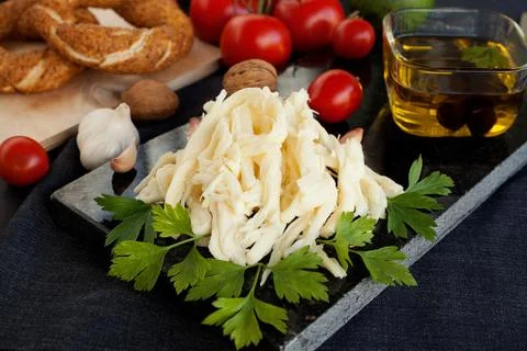 The concept of cheese. Stock Photos