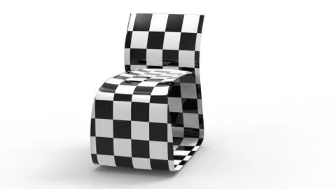 Concept Chess Chair Stock Illustration
