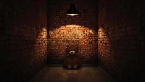 Concept of child abuse. 3D Rendering Stock Illustration