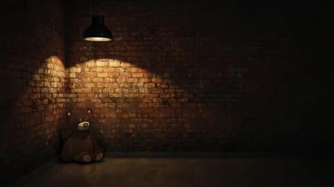 Concept of child abuse. 3D Rendering Stock Illustration