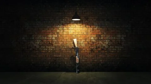 Concept of child abuse. 3D Rendering Illustrazione stock