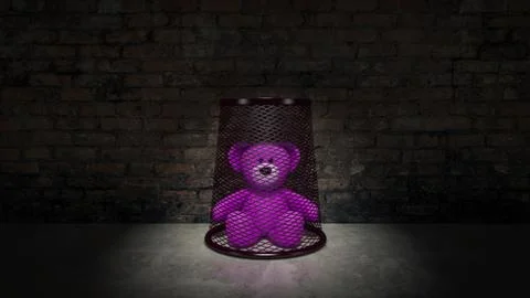 Concept of child abuse Stock Illustration