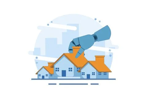 Concept of choosing a new home based on budget, income, or lifestyle. Stock Illustration