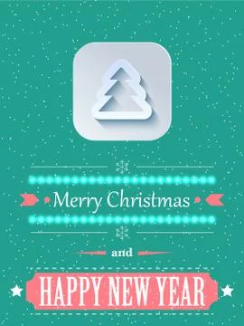 Concept Christmas background with flares Stock Illustration