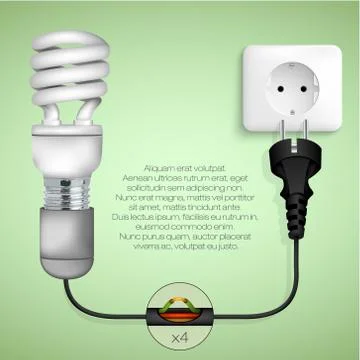 The concept of clean energy Stock Illustration