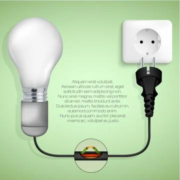 The concept of clean energy Stock Illustration