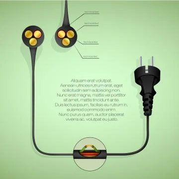 The concept of clean energy Stock Illustration