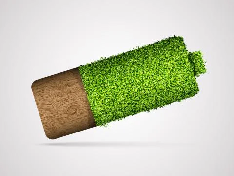 The concept of clean, green energy Stock Illustration