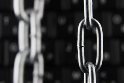 The concept of closure, protection. Technology blockchain, encryption of Inte Stock Photos