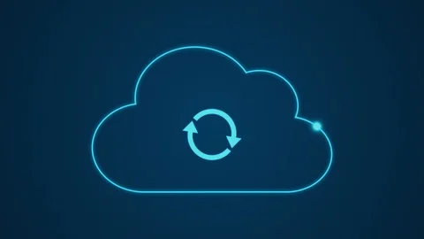 Concept of cloud computing Video stock 106528026