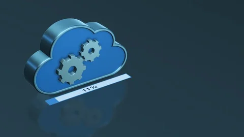Concept of cloud computing Stock Footage 121554661