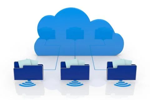 Concept of cloud computing イラスト素材