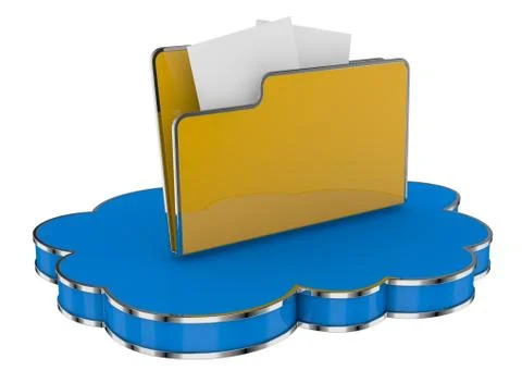 Concept of cloud computing 库存插图