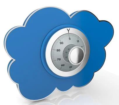 Concept of cloud computing 库存插图