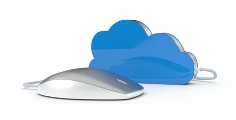 Concept of cloud computing Stock Illustration