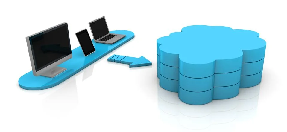 Concept of cloud computing 스톡 일러스트