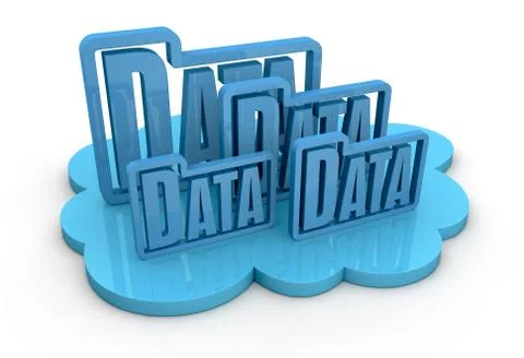 Concept of cloud computing Stock Illustration