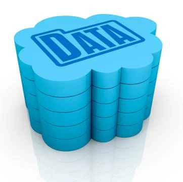 Concept of cloud computing 库存插图