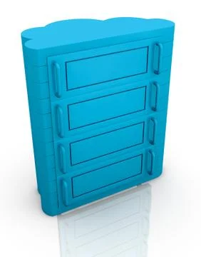 Concept of cloud computing Stock Illustration