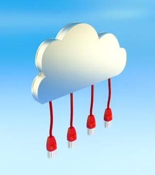 Concept of cloud computing Illustrazione stock