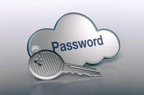 Concept of cloud computing 库存插图