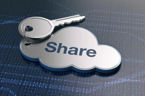 Concept of cloud computing Illustrazione stock