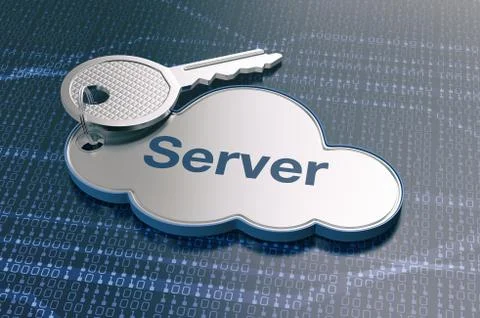 Concept of cloud computing 库存插图