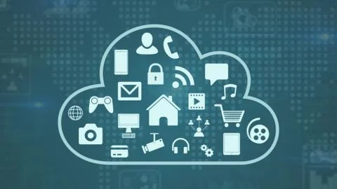 Concept of cloud computing イラスト素材