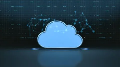 Concept of cloud computing 스톡 일러스트