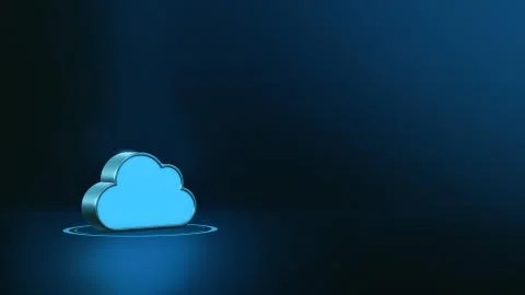 Concept of cloud computing 库存插图