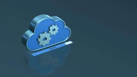 Concept of cloud computing Illustrazione stock