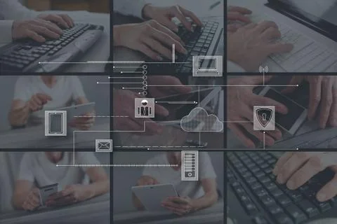 Concept of cloud computing 写真素材